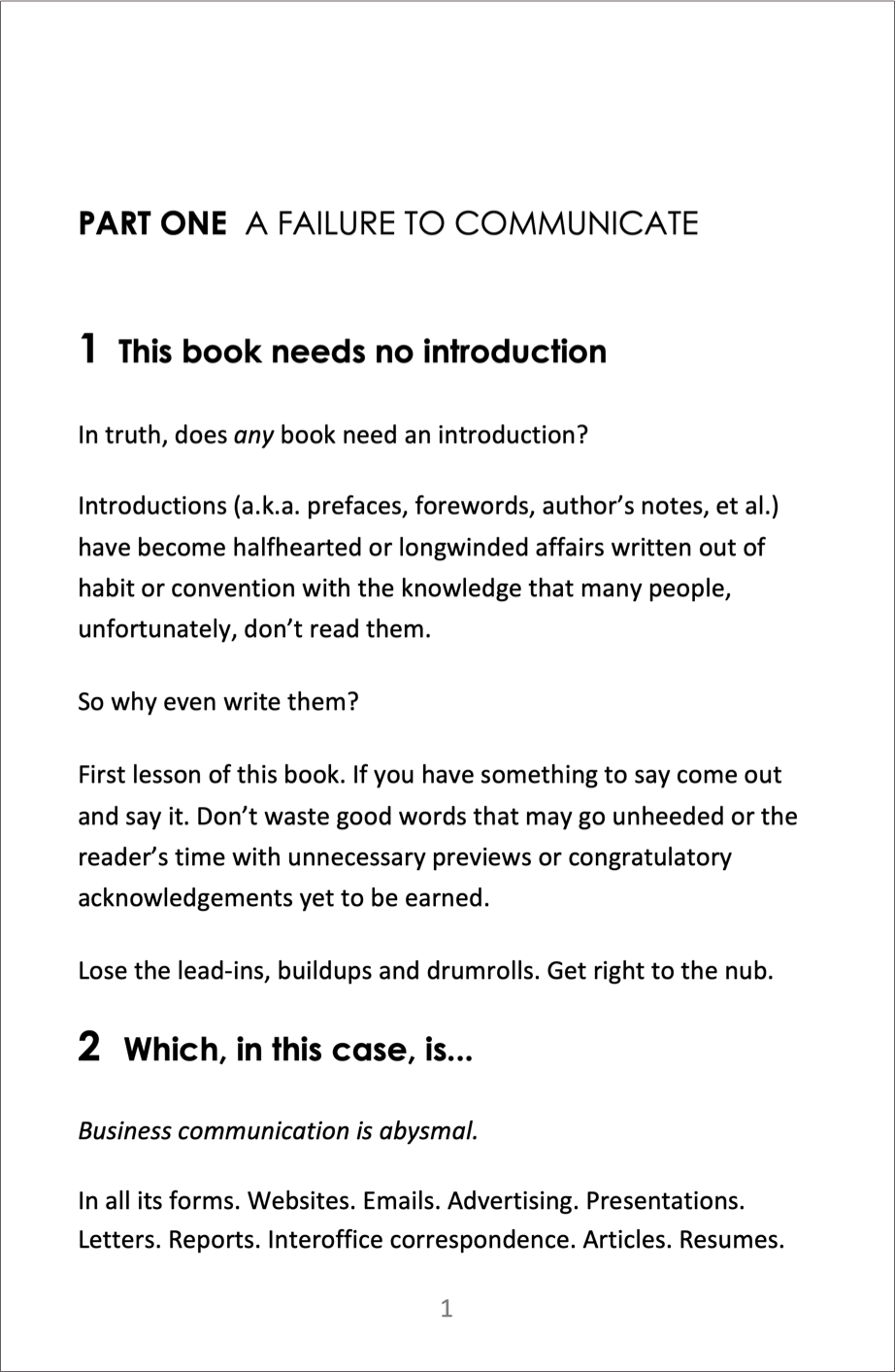 Business Blather Page 1