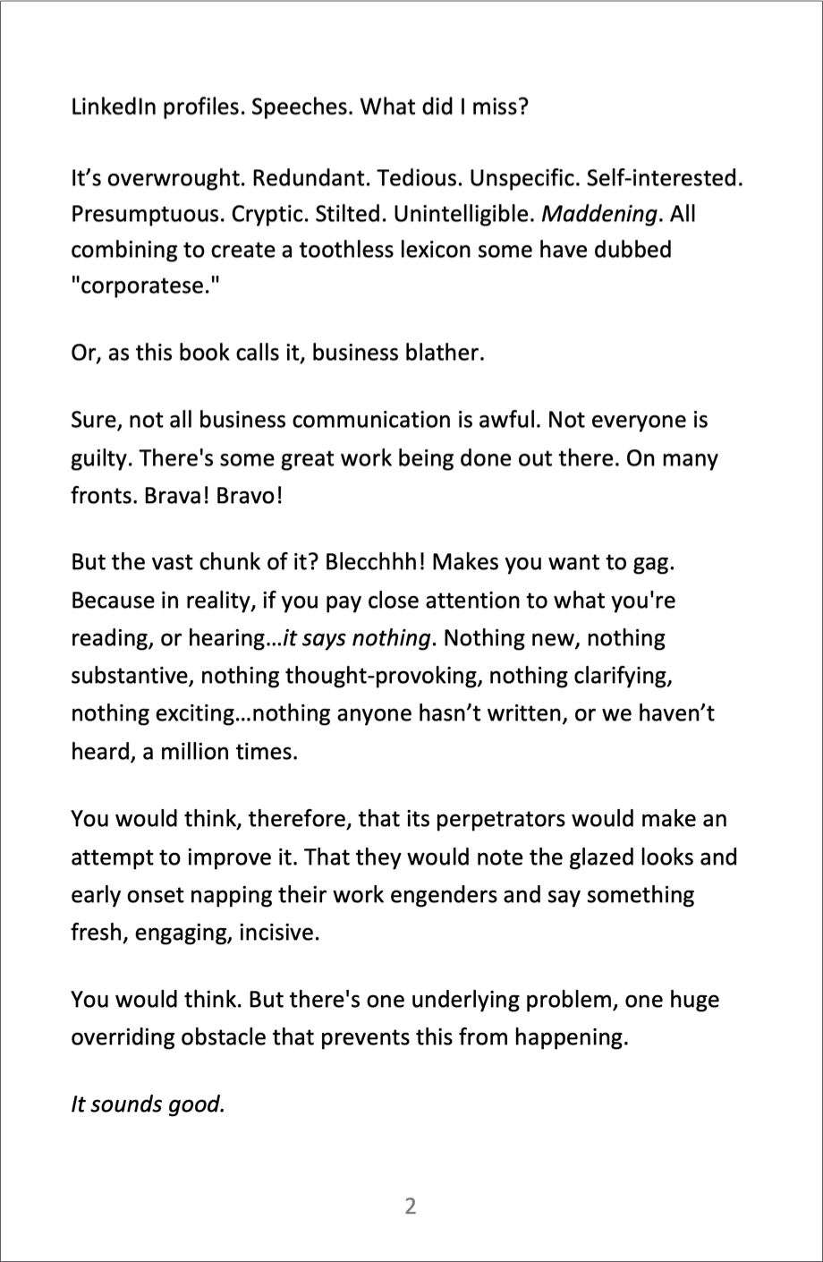 Business Blather Page 2